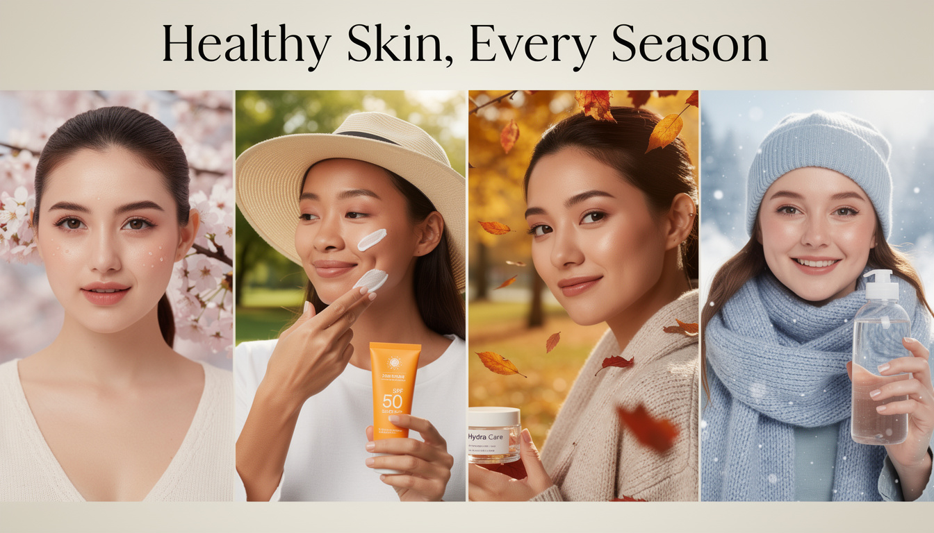 découvrez comment adapter votre routine de soins de la peau aux changements saisonniers pour une peau saine et éclatante toute l'année.