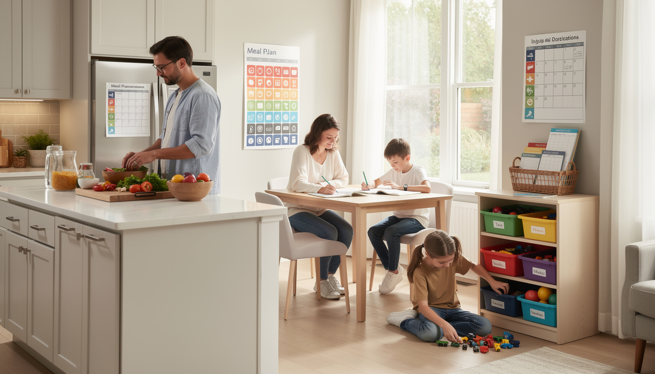 Organisation familiale : astuces pour mieux gérer le quotidien découvrez des astuces pratiques pour optimiser l'organisation familiale et mieux gérer le quotidien, afin de gagner en sérénité et efficacité à la maison.