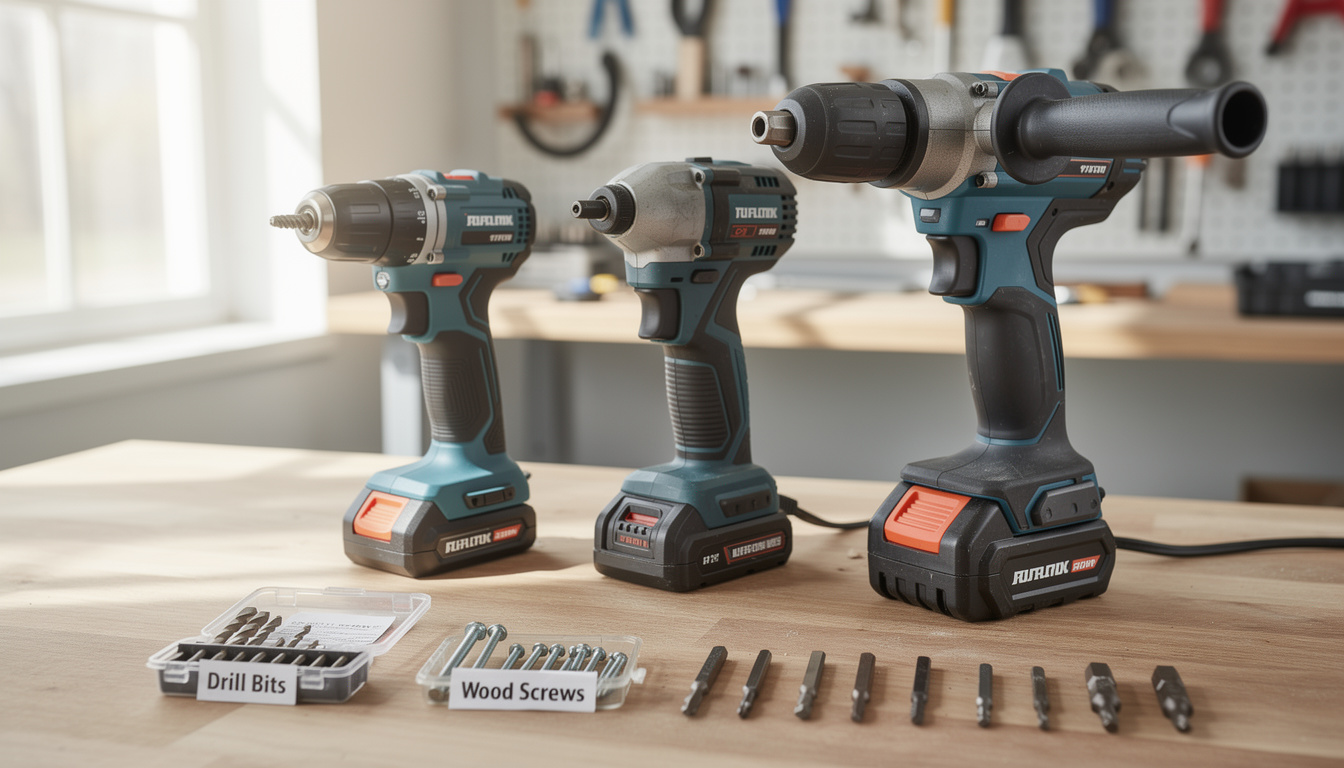 découvrez les différences entre perceuse, visseuse et perforateur, et apprenez à choisir l'outil adapté à vos besoins pour vos travaux de bricolage.
