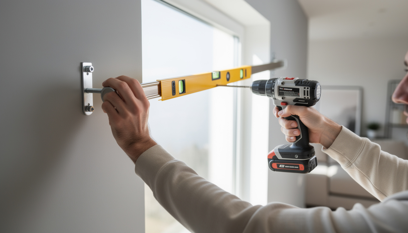 Installer une tringle à rideaux correctement apprenez à installer une tringle à rideaux correctement grâce à notre guide étape par étape, pour une décoration parfaite et un maintien optimal de vos rideaux.