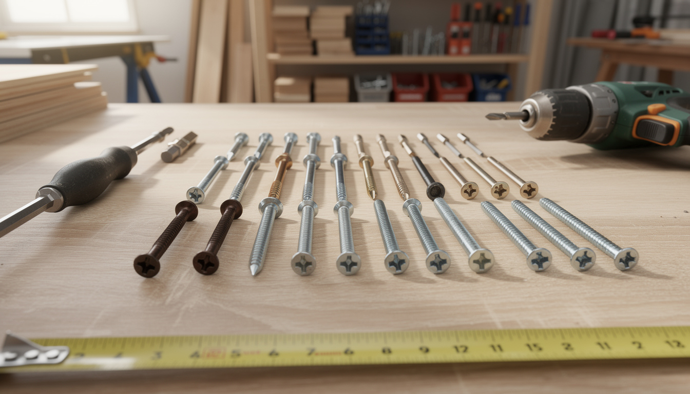 Choisir le bon type de vis selon les travaux découvrez comment choisir le bon type de vis adapté à vos travaux pour garantir solidité et efficacité dans vos projets de bricolage.