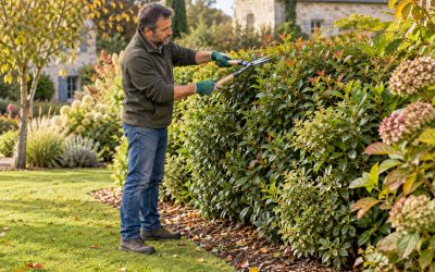 Entretien d’une haie de jardin au fil des saisons